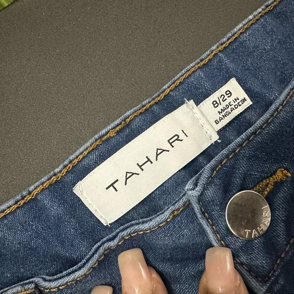 Blue Boot Leg Tahari Dark Blue Jeans - Picture 8 of 8